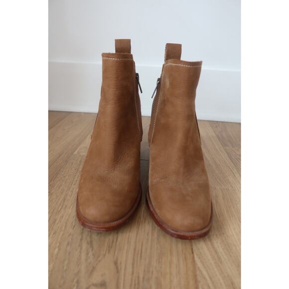 UGG Pixley Boots Stacked Block Heel Leather Booties Women's 7 1095057 - Picture 2 of 8